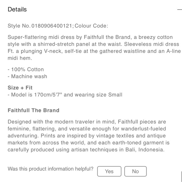 Faithfull the Brand Les Lalanne Midi Dress - Picture 11 of 11